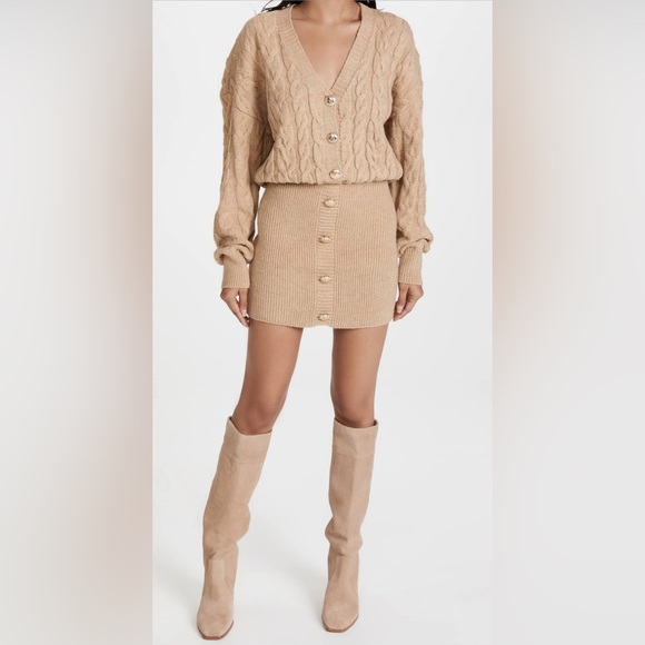Retrofete Tala sweater dress in tan size XS - Picture 7 of 7